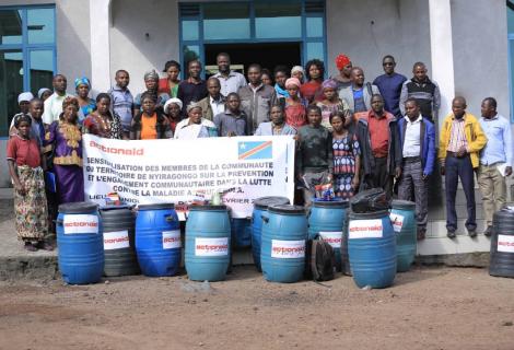 Briefing and awareness-raising in Nyiragongo territory on prevention and community engagement in the fight against Ebola virus disease 