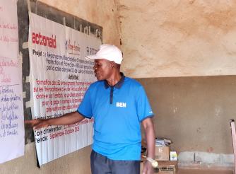 Teachers participate in a training session on child-centered teaching and psychosocial support in Mandima, Ituri.